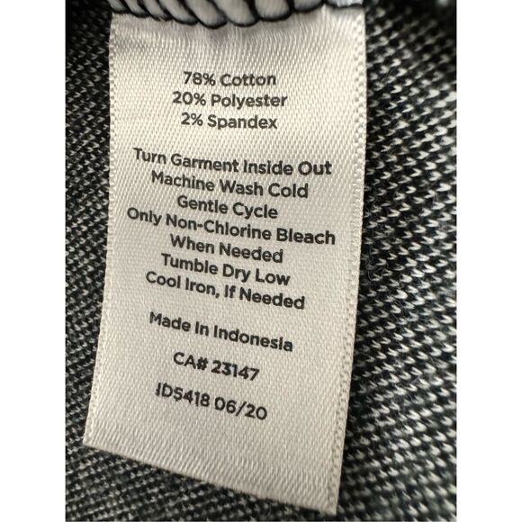 Talbots JACQUARD OMBRÉ TOP LEOPARD PRINT Size Medium Holiday Black White - Picture 6 of 8